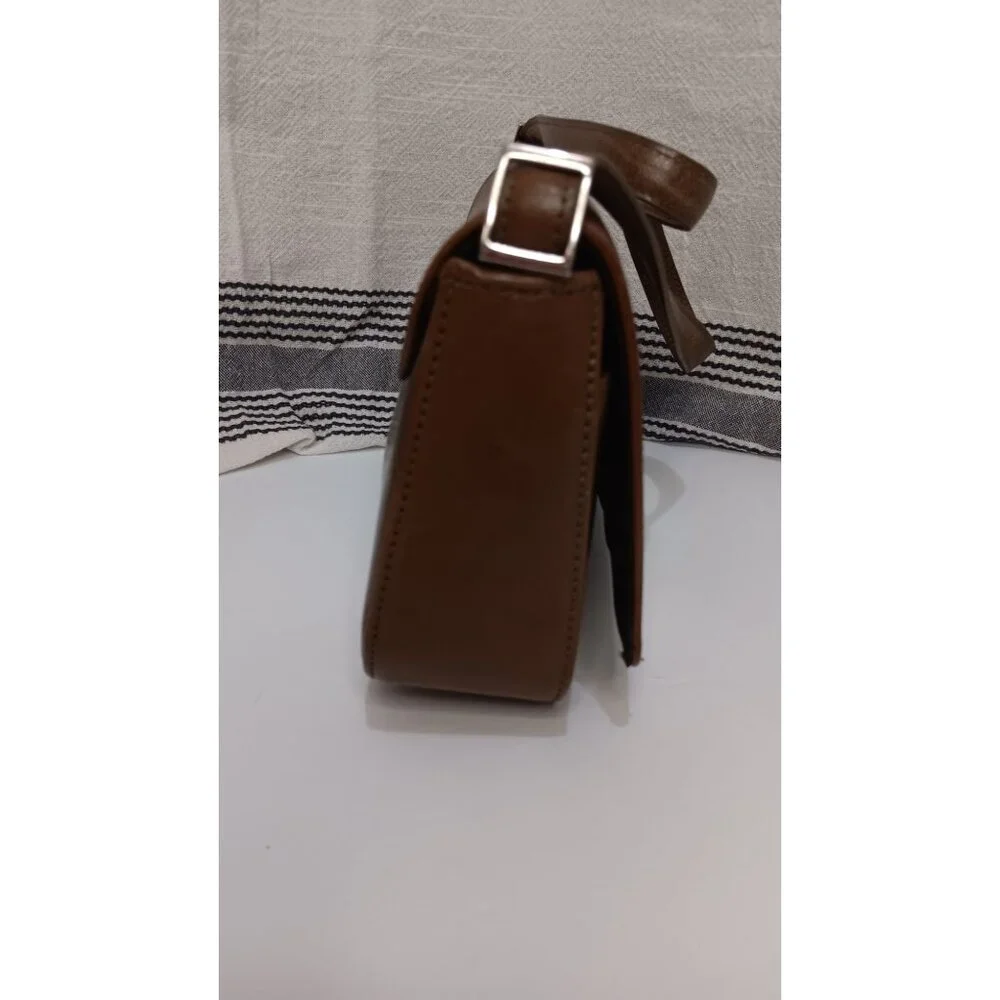 Fossil Brown Leather Small Shoulder Retro Classic Casual Event Occasion Handbag - Picture 4 of 7